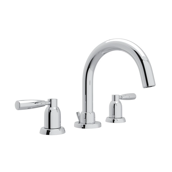 3-Hole Tubular Faucet With Lever Handle-1